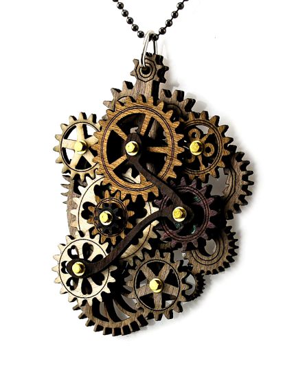 Machinery Gear Vintage Antique Steampunk Pendants Necklace Choker Jewelry 