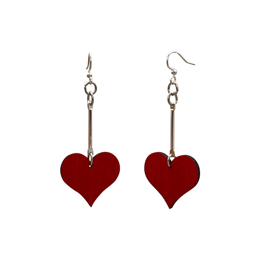 Heart Dangle Earrings