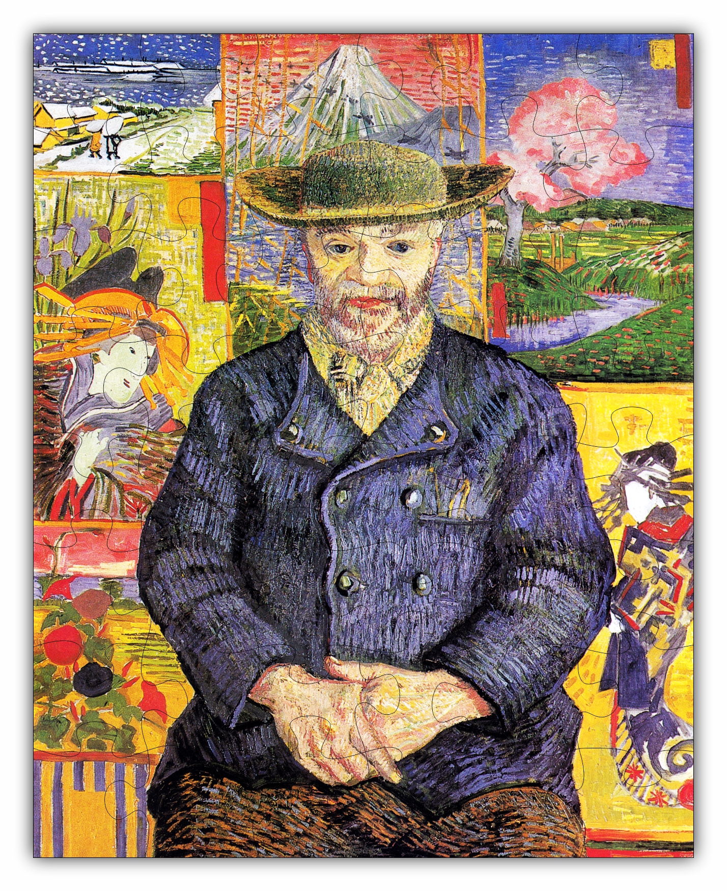 Vincent van Gogh's Portrait of Père Tanguy (1887) PUZZLE