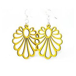 yellow flower earrings