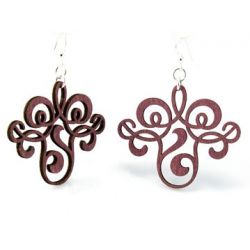 wine vintage filigree earrings