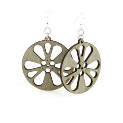 Gray film reel earrings