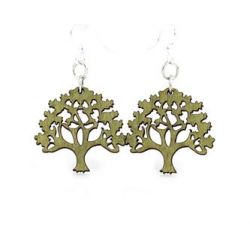 Oak tree earrings