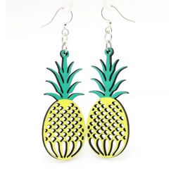 Pineapple Wood Earrings