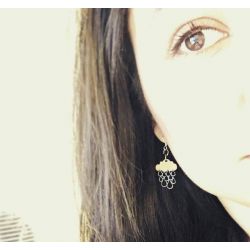 Earrings shown in color Brilliant Blue