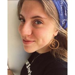 Earrings shown in color Cinnamon