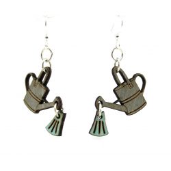 water can wood earrings