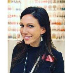 earrings shown in  color natural wood