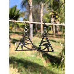 earrings shown in color black satin