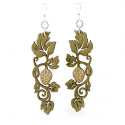 hoppy vine wood earrings