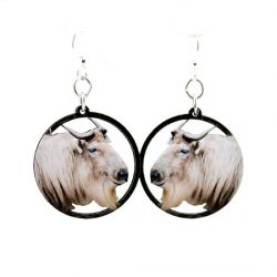 Moose wood earrings