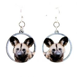 Moose wood earrings
