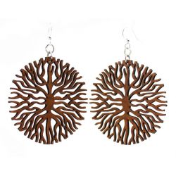 below the roots wood earrings