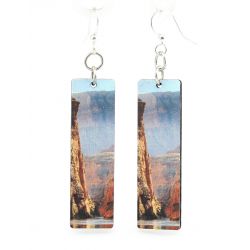 grand canyon wood earrings