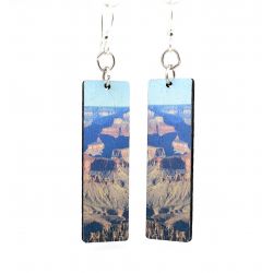 grand canyon wood earrings