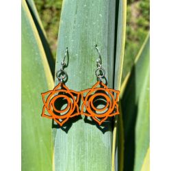 svadhishthana chakra wood earrings