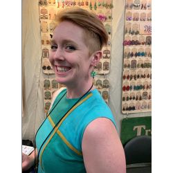 Geometric Shamrock Earrings lifestyle image