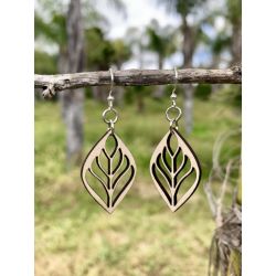 raffia blossom earrings