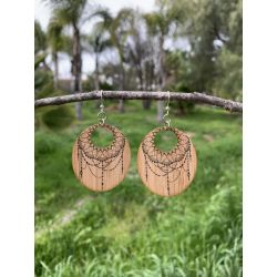 dreamcatcher bamboo earrings