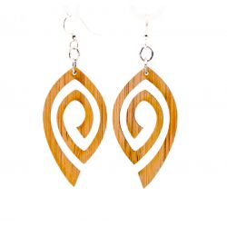 982 spiral eye bamboo earrings