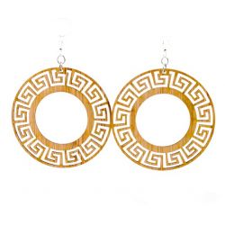 989 circle bamboo earrings