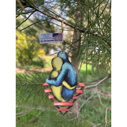 loving embrace wood ornament