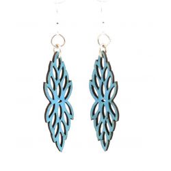 Brilliant Blue Wood Blossom Earrings