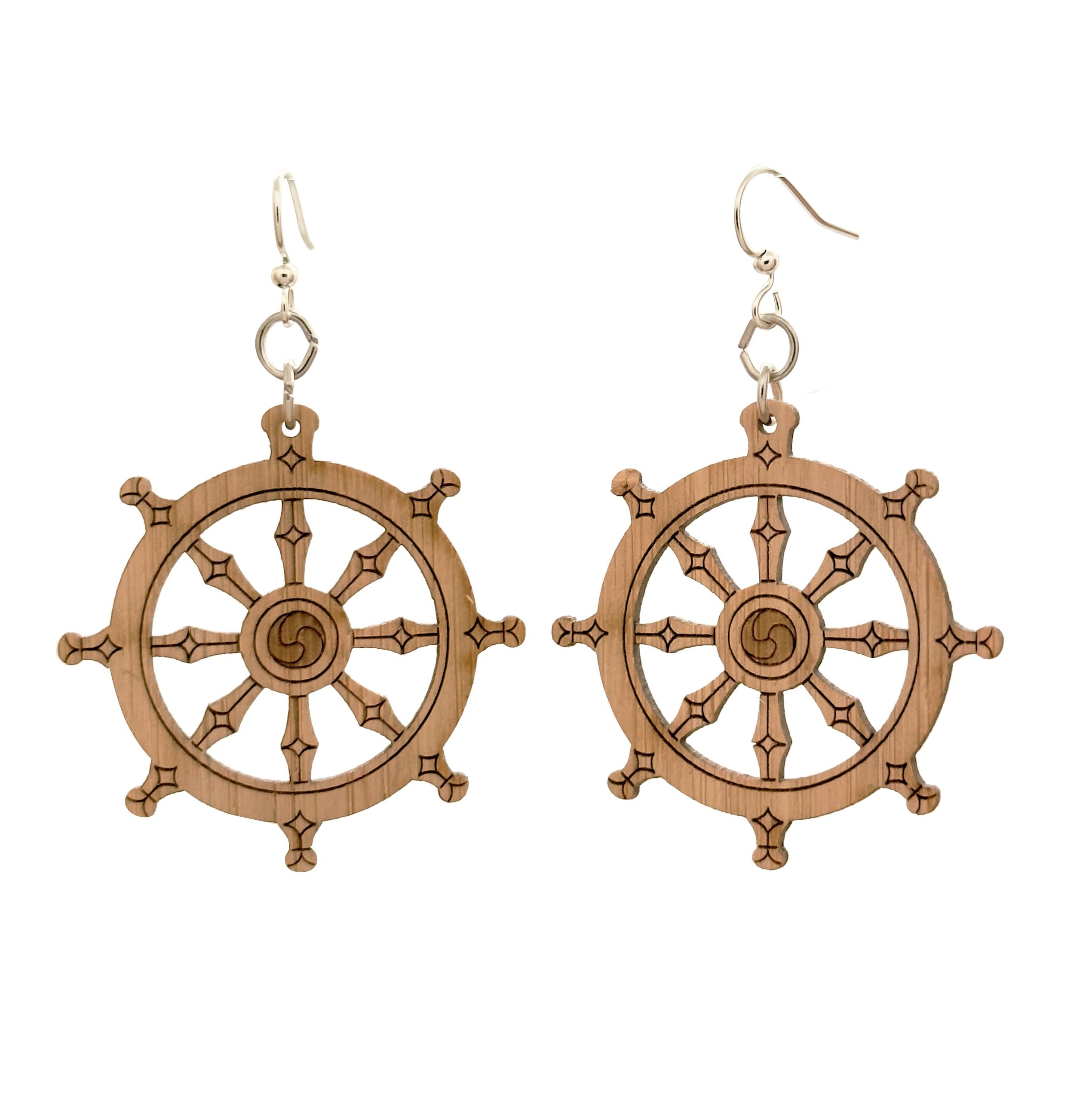 WOVEN BAMBOO EARRINGS - METALLIC GOLD – Seville Michelle