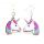 unicorn wood earrings