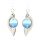 ocean pearl wood earrings