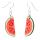 watermelon wood earrings