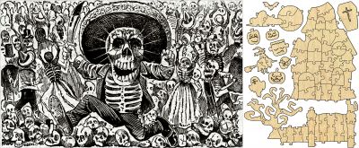 Calaveras Oaxaquena Whimsical Jigsaw PUZZLE - 426PCS -   #6776