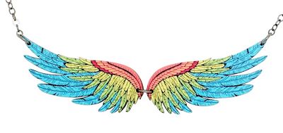 Macaw Wing NECKLACE #6121