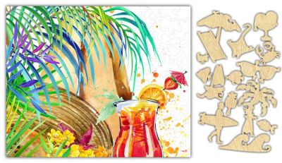 Tropical Cocktail Jigsaw PUZZLE - 154PCS - #6819