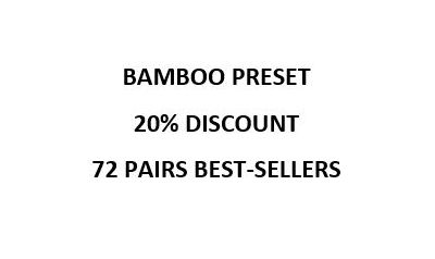 Discounted Bamboo Preset Package - 72 Pairs