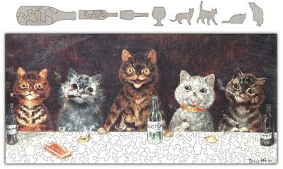 Cats Know How To Party Wooden Whimsical Puzzle - 325PCS - #6713