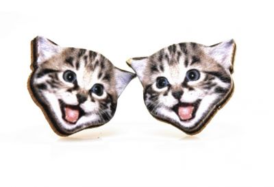 Playful Kitten Stud EARRINGS #3070