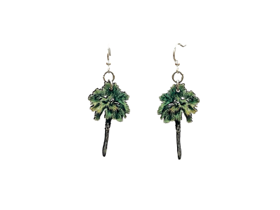 Palmetto Palm Tree EARRINGS #1609