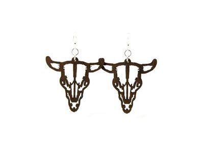 Steer Skull Earrings # 1285