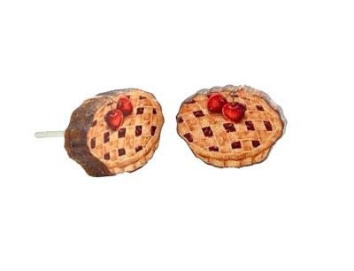 Cherry Pie Stud Earrings #3108