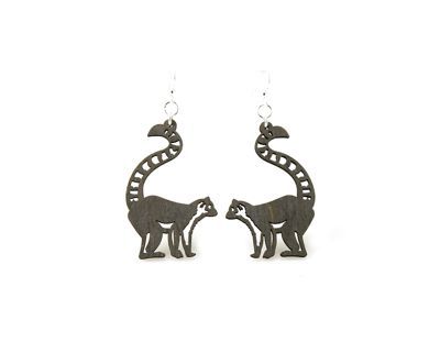 Ring-tailed Lemur EARRINGS # 1274