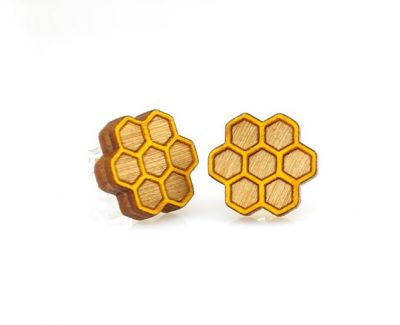 Honeycomb Stud EARRINGS #3011