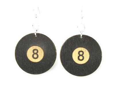 8 Ball EARRINGS # 1181