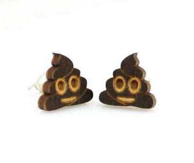 Poop Emoji STUD EARRINGS #3030