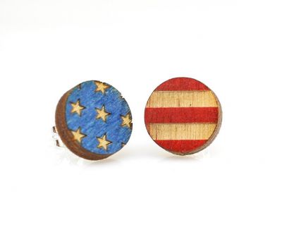 USA Flag STUD EARRINGS #3006