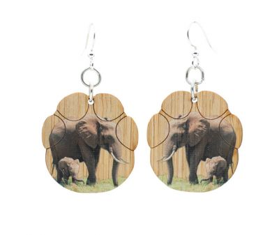 Elephant Bamboo EARRINGS #903