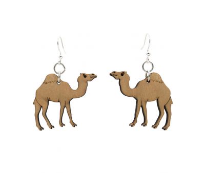 Camel Wood EARRINGS #1649
