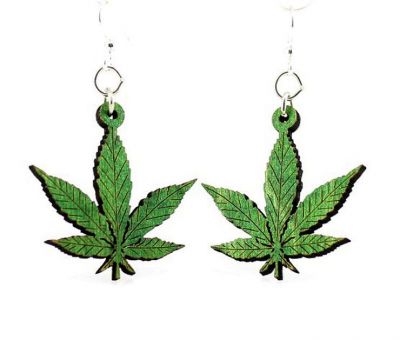 Hemp Leaves EARRINGS # 1223