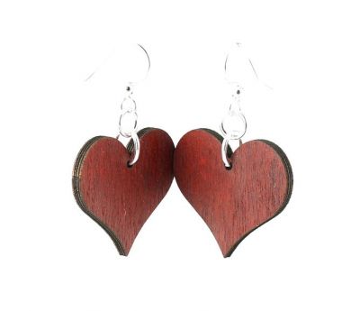 Small Solid Heart EARRINGS # 1338