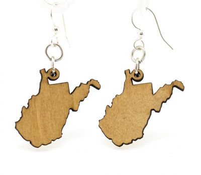West Virginia State EARRINGS - S048 Wholesale Custom 6 pairs